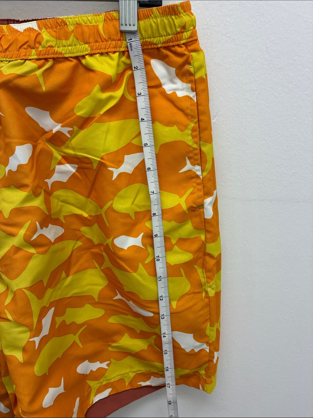 Men's Rust Swim Trunks with Drawstring - Picture 6 of 6
